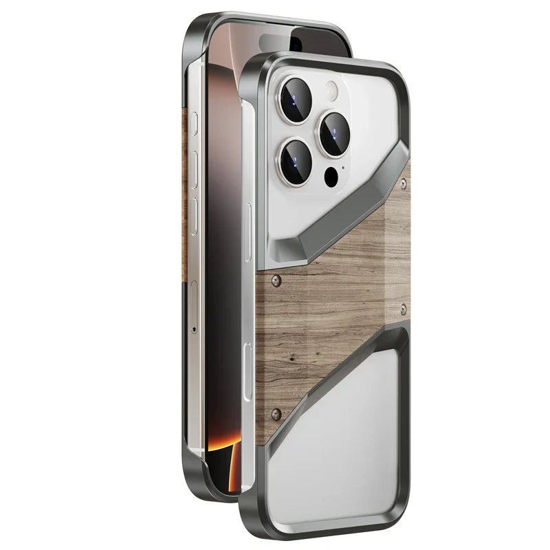 Luxury Wood Titanium Case